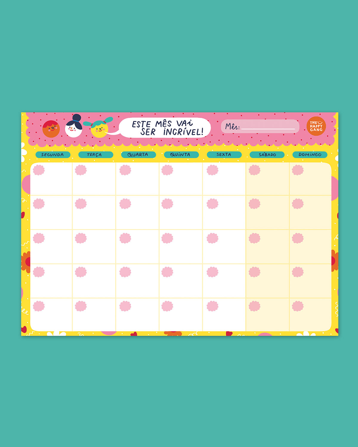 Planeador Mensal Magnético - Planeadores - The Happy Gang