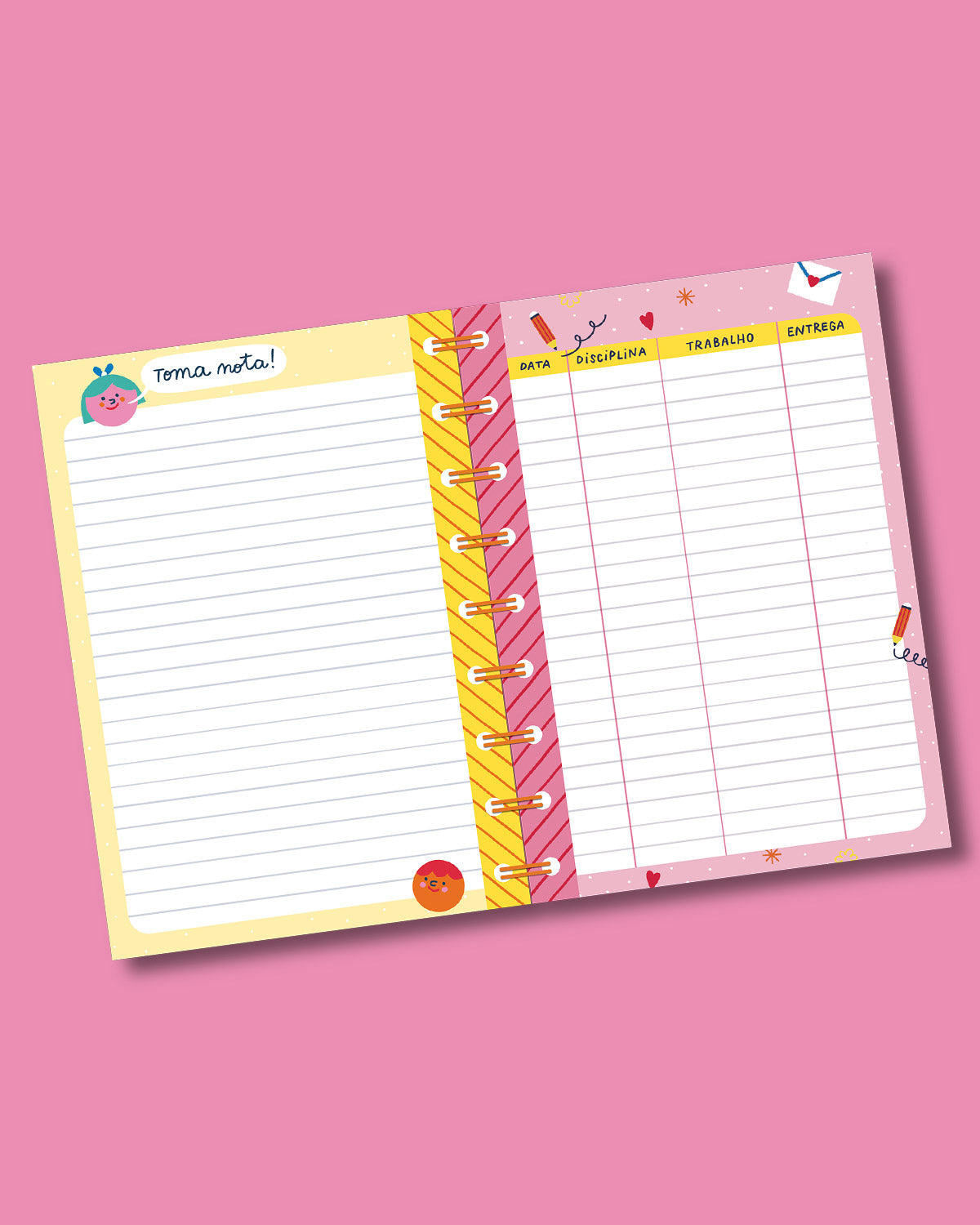 Caderno de Tarefas - Cadernos - The Happy Gang